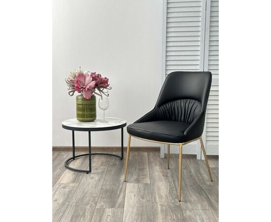 Стул ABRIOLA Black Ti-25, PU / бронзовый, ®DISAUR, изображение 7 | Интернет магазин мебели и декора LifeDekor