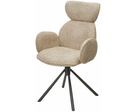 Стул VARDY 360 град.поворот. Хаки букле XD841-06 / Серый, ®DISAUR | Интернет магазин мебели и декора LifeDekor