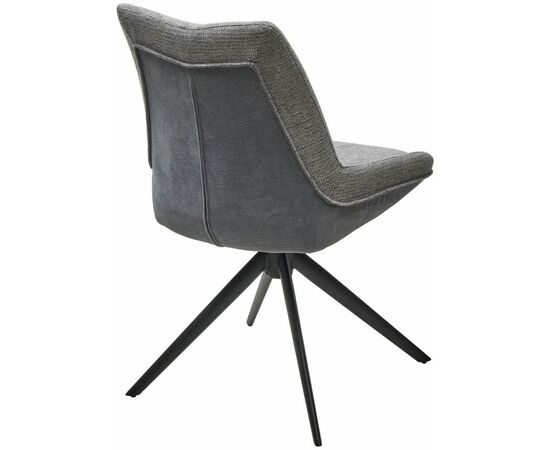 Стул OSKAR 360 град. поворот. KN01-03 Серый/ BZ1046-02 Темно-серый/ Черный, ®DISAUR, изображение 6 | Интернет магазин мебели и декора LifeDekor