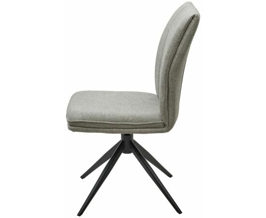 Стул YOHAN 360 град. поворот. KN01-04 Светло-серый, ткань / Черный, ®DISAUR, изображение 6 | Интернет магазин мебели и декора LifeDekor