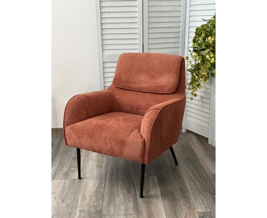 Кресло MAGDA Cato-08 коричневый, ткань / черный каркас, ®DISAUR, изображение 4 | Интернет магазин мебели и декора LifeDekor