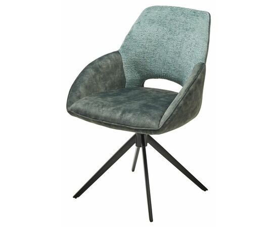 Стул BERRIES 360 град., Зеленый Loris-39, велюр/темно-зеленый 7525-156, велюр/ черный каркас, DISAUR | Интернет магазин мебели и декора LifeDekor