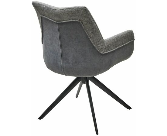 Стул PONTUS 360 град. поворот. KN01-03 Серый/ BZ1046-02 Темно-серый/ Черный, ®DISAUR, изображение 9 | Интернет магазин мебели и декора LifeDekor