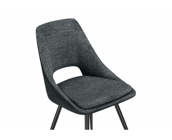 Стул на металлокаркасе Avianus вращающийся темно-серый / черный, изображение 6 | Интернет магазин мебели и декора LifeDekor