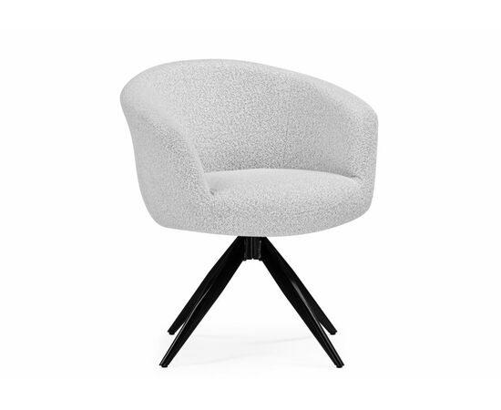 Стул на металлокаркасе Solomon 1 вращающийся светло-бежевый / черный, изображение 4 | Интернет магазин мебели и декора LifeDekor