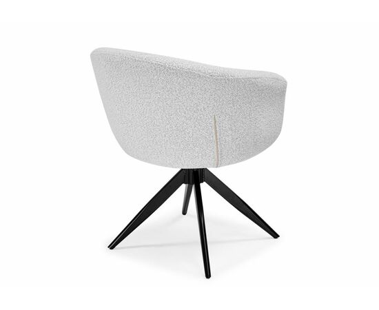 Стул на металлокаркасе Solomon 1 вращающийся светло-бежевый / черный, изображение 5 | Интернет магазин мебели и декора LifeDekor