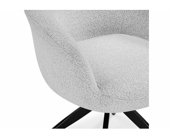 Стул на металлокаркасе Solomon 1 вращающийся светло-бежевый / черный, изображение 6 | Интернет магазин мебели и декора LifeDekor