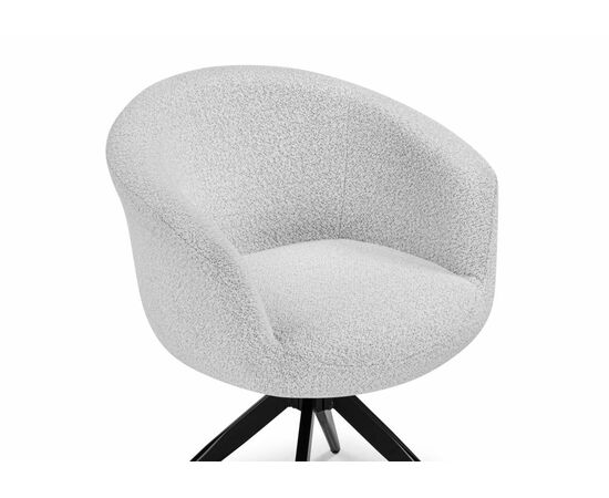 Стул на металлокаркасе Solomon 1 вращающийся светло-бежевый / черный, изображение 7 | Интернет магазин мебели и декора LifeDekor