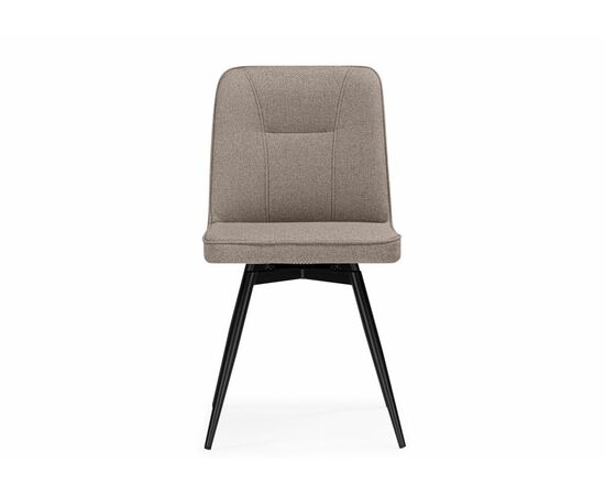 Стул на металлокаркасе Texas 3 поворотный светло-коричневый / черный, изображение 2 | Интернет магазин мебели и декора LifeDekor