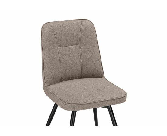 Стул на металлокаркасе Texas 3 поворотный светло-коричневый / черный, изображение 6 | Интернет магазин мебели и декора LifeDekor