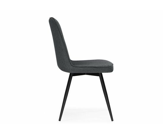 Стул на металлокаркасе Texas 3 поворотный темно-серый / черный, изображение 3 | Интернет магазин мебели и декора LifeDekor