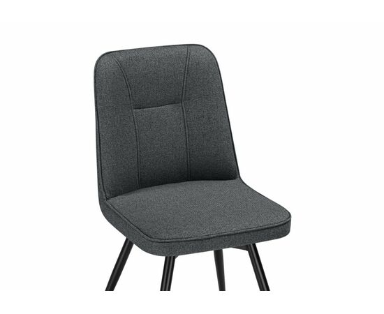 Стул на металлокаркасе Texas 3 поворотный темно-серый / черный, изображение 6 | Интернет магазин мебели и декора LifeDekor