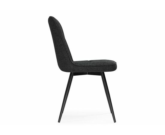 Стул на металлокаркасе Texas 4 поворотный темно-серый / черный, изображение 3 | Интернет магазин мебели и декора LifeDekor