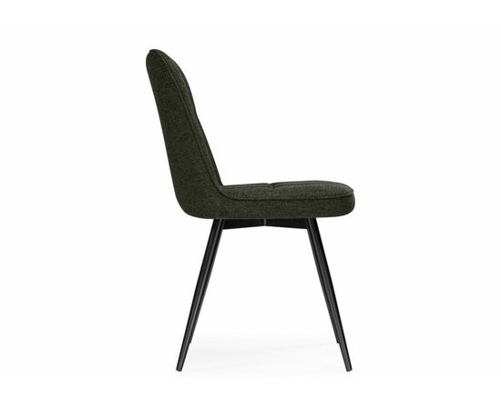 Стул на металлокаркасе Texas 4 поворотный темно-зеленый / черный, изображение 3 | Интернет магазин мебели и декора LifeDekor