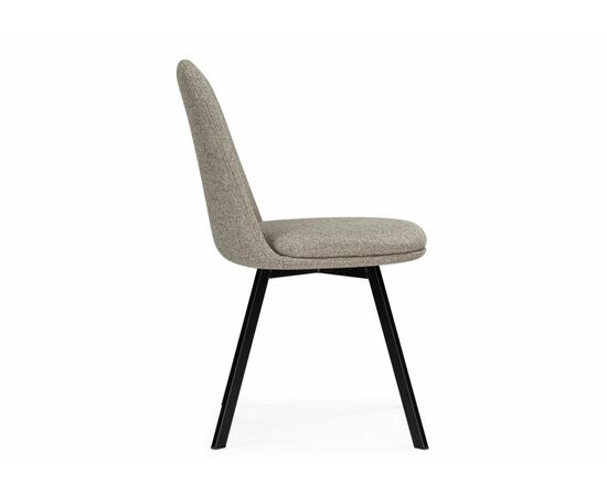 Стул на металлокаркасе Texas 2 латте поворотный / черный, изображение 3 | Интернет магазин мебели и декора LifeDekor