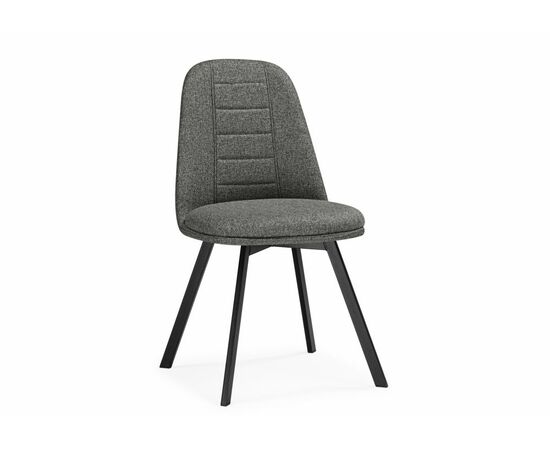 Стул на металлокаркасе Texas 2 светло-серый поворотный / черный | Интернет магазин мебели и декора LifeDekor