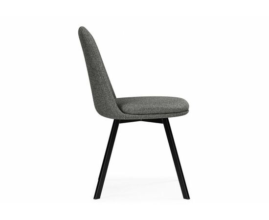 Стул на металлокаркасе Texas 2 светло-серый поворотный / черный, изображение 2 | Интернет магазин мебели и декора LifeDekor