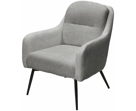 Кресло ARGOS 3018-03 светло-серый, шенилл / черный каркас, ®DISAUR | Интернет магазин мебели и декора LifeDekor