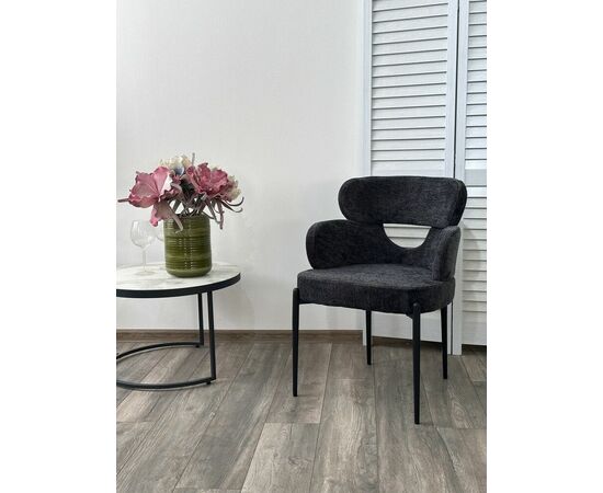 Стул VALTER RAVEN18 Серый, ткань / Черный каркас, ®DISAUR, изображение 2 | Интернет магазин мебели и декора LifeDekor