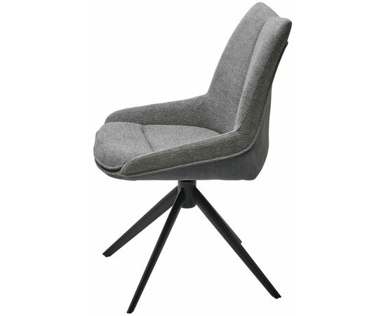 Стул OSKAR 360 град. поворот. KN01-03 Серый/ BZ1046-02 Темно-серый/ Черный, ®DISAUR, изображение 7 | Интернет магазин мебели и декора LifeDekor