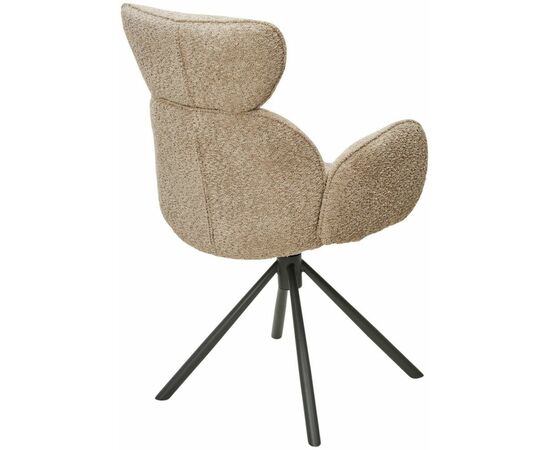 Стул VARDY 360 град.поворот. Хаки букле XD841-06 / Серый, ®DISAUR, изображение 6 | Интернет магазин мебели и декора LifeDekor