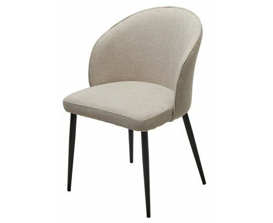 Стул GLORIA White CHACHA-140,  ткань/ черный каркас, ®DISAUR | Интернет магазин мебели и декора LifeDekor