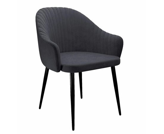 Стул DikLine 440 TW11 серый, ножки черные | Интернет магазин мебели и декора LifeDekor