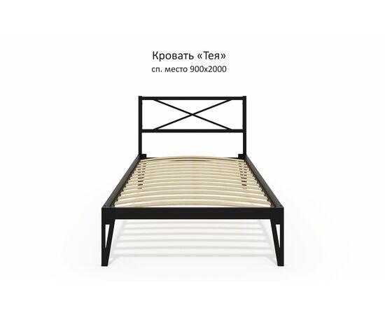 Кровать КМД 37 ТЕЯ 160 черный, изображение 2 | Интернет магазин мебели и декора LifeDekor