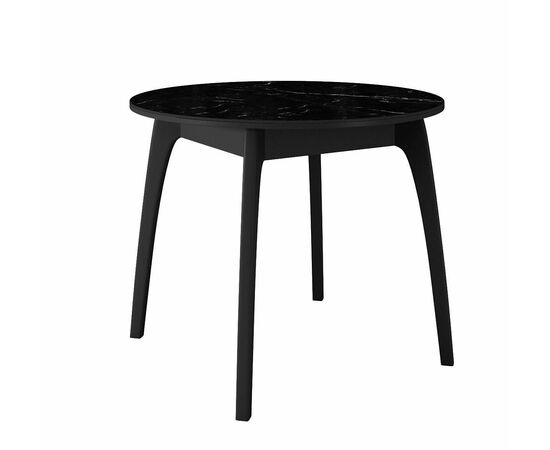 Стол DikLine MK46 Керамика Черный мрамор/подстолье черное/опоры черные | Интернет магазин мебели и декора LifeDekor