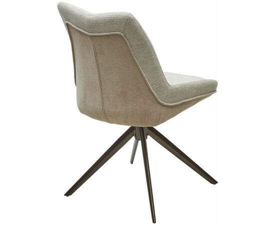 Стул OSKAR 360 град. поворот. KN01-05 Бежевый/ BZ1046-11 Бежевый/ Шоколадное золото каркас, ®DISAUR, изображение 8 | Интернет магазин мебели и декора LifeDekor