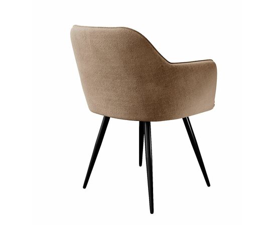 Стул DikLine 277 поворотный TW05 капучино, ножки черные, изображение 4 | Интернет магазин мебели и декора LifeDekor