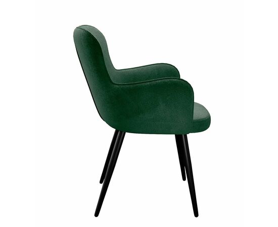 Стул DikLine 503 поворотный TW14 зеленый, ножки черные, изображение 2 | Интернет магазин мебели и декора LifeDekor