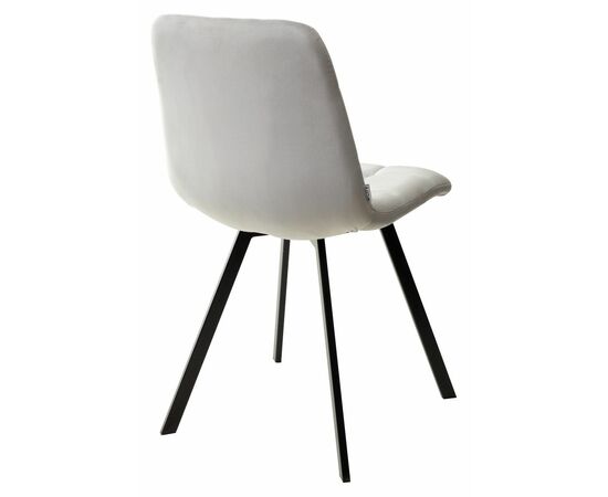 Стул CHILLI SQUARE BLUVEL-03 светло-серый, велюр / черный каркас М-City, изображение 6 | Интернет магазин мебели и декора LifeDekor