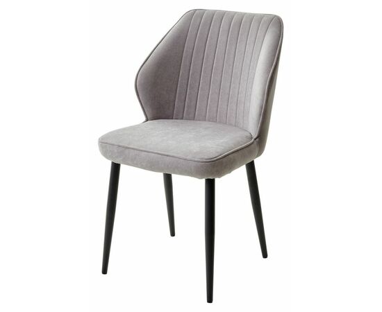 Стул VENA, цвет B22 Серый, велюр / черный каркас М-City | Интернет магазин мебели и декора LifeDekor