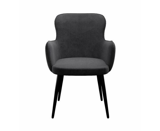 Стул DikLine 503 поворотный TW11 серый, ножки черные, изображение 2 | Интернет магазин мебели и декора LifeDekor