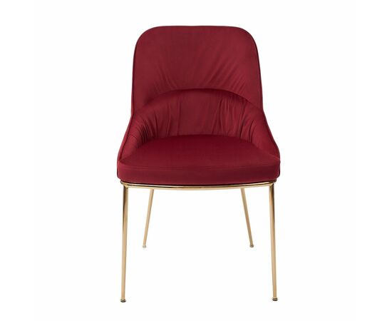 Кресло Etna винное, основание золото, изображение 2 | Интернет магазин мебели и декора LifeDekor