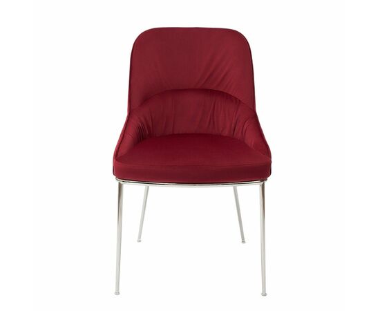Кресло Etna винное, основание хром, изображение 2 | Интернет магазин мебели и декора LifeDekor