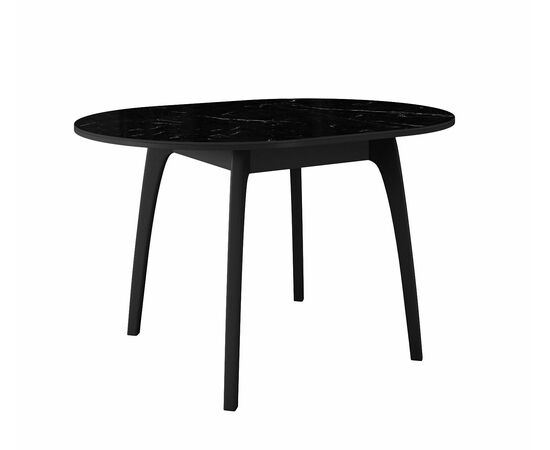 Стол DikLine MK46 Керамика Черный мрамор/подстолье черное/опоры черные, изображение 5 | Интернет магазин мебели и декора LifeDekor