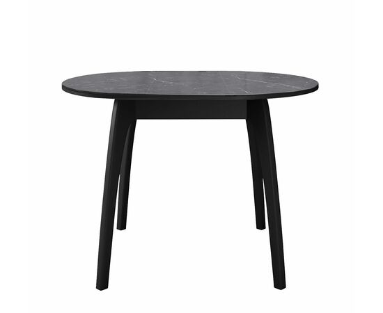 Стол DikLine MK46 Керамика Серый мрамор/подстолье черное/опоры черные, изображение 2 | Интернет магазин мебели и декора LifeDekor