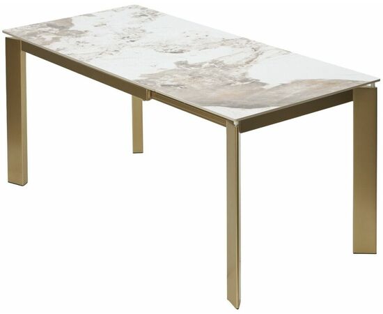 Стол CORNER 120 GLOSS LUXURY PANDORA SOLID CERAMIC / шампань, ®DISAUR, изображение 12 | Интернет магазин мебели и декора LifeDekor