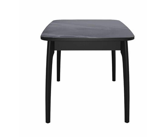 Стол DikLine MK40 Керамика Серый мрамор/подстолье черное/опоры черные, изображение 2 | Интернет магазин мебели и декора LifeDekor