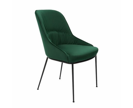 Кресло Etna зеленое, основание черный металл | Интернет магазин мебели и декора LifeDekor