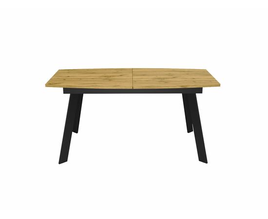 Стол DikLine XL160 Дуб Каселла натуральный, опоры черные, изображение 2 | Интернет магазин мебели и декора LifeDekor