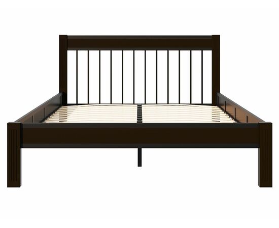 Кровать АГАТА 160, черный/шоколад, изображение 9 | Интернет магазин мебели и декора LifeDekor