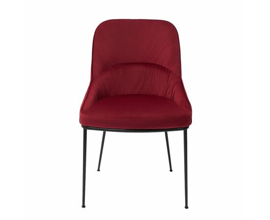 Кресло Etna винное, основание черный металл, изображение 2 | Интернет магазин мебели и декора LifeDekor
