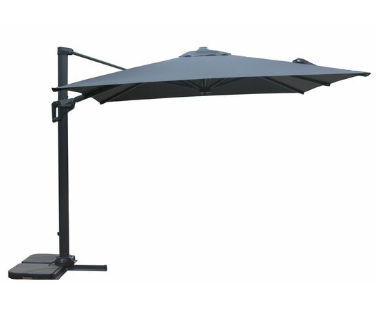 "Римини" зонт уличный 3х4м на боковой алюминиевой опоре, тент бежевый | Интернет магазин мебели и декора LifeDekor