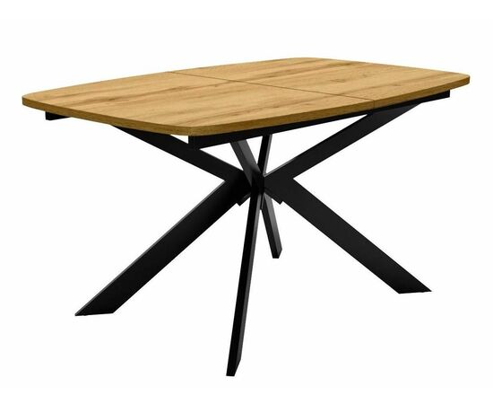 Стол DikLine B140 Дуб Каселла натуральный/опоры черные | Интернет магазин мебели и декора LifeDekor