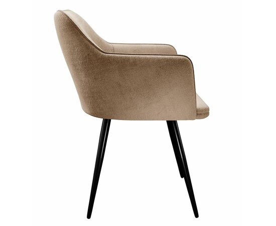 Стул DikLine 277 поворотный TW05 капучино, ножки черные, изображение 2 | Интернет магазин мебели и декора LifeDekor