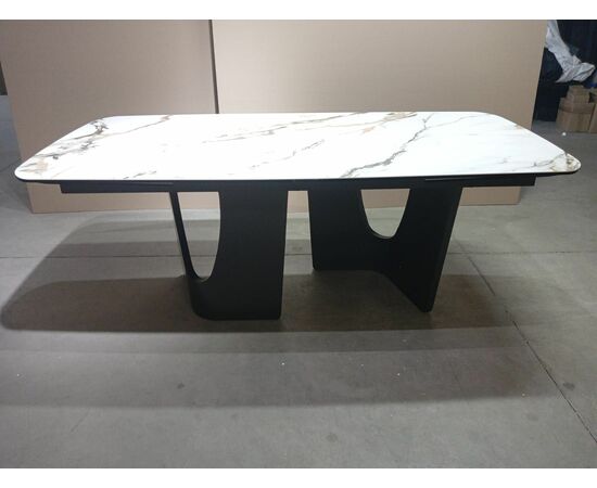 Стол BIRGER 200 KL-188 Контрастный мрамор, итальянская керамика, ®DISAUR, изображение 5 | Интернет магазин мебели и декора LifeDekor
