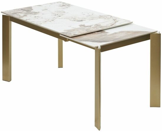 Стол CORNER 120 GLOSS LUXURY PANDORA SOLID CERAMIC / шампань, ®DISAUR, изображение 9 | Интернет магазин мебели и декора LifeDekor